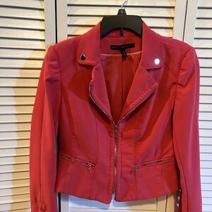White House Black Market Pink Lapel Jacket